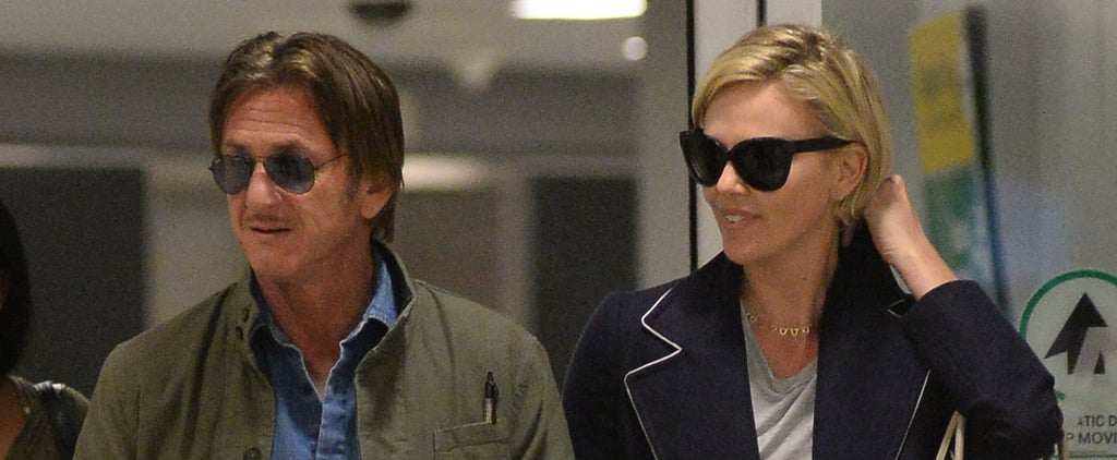 Charlize Theron and Sean Penn at JFK Airport