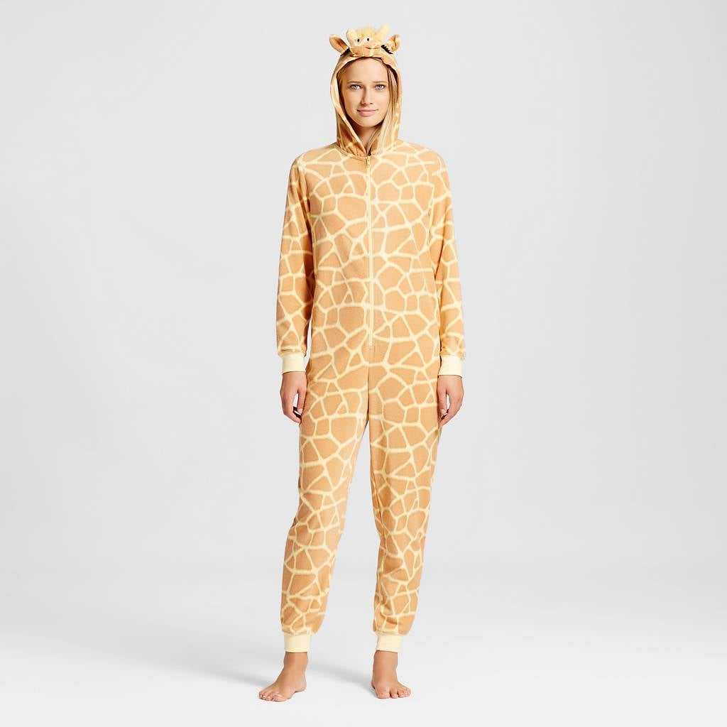 Women's Giraffe Union Suit Pajamas ($28) | Onesie Costumes | POPSUGAR