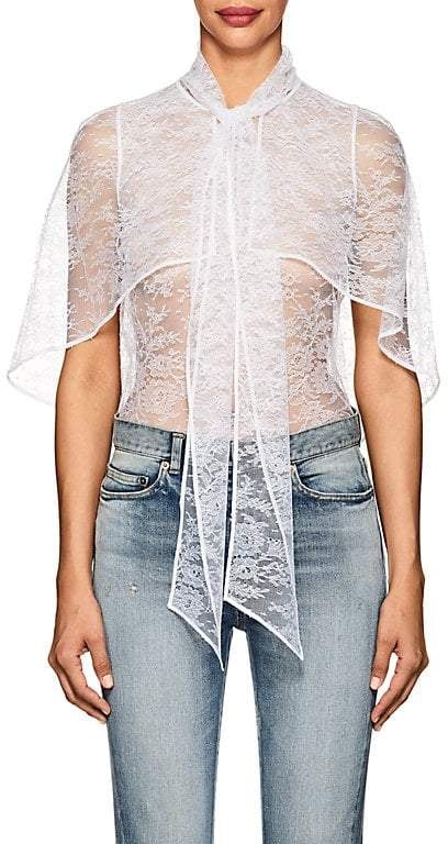 Givenchy Lace Cape Blouse