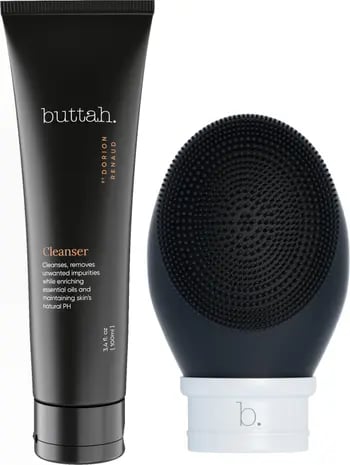 For a Deep Cleanse: Buttah Skin Vibe + Cleanse Cleanser & Facial Cleansing Device Set