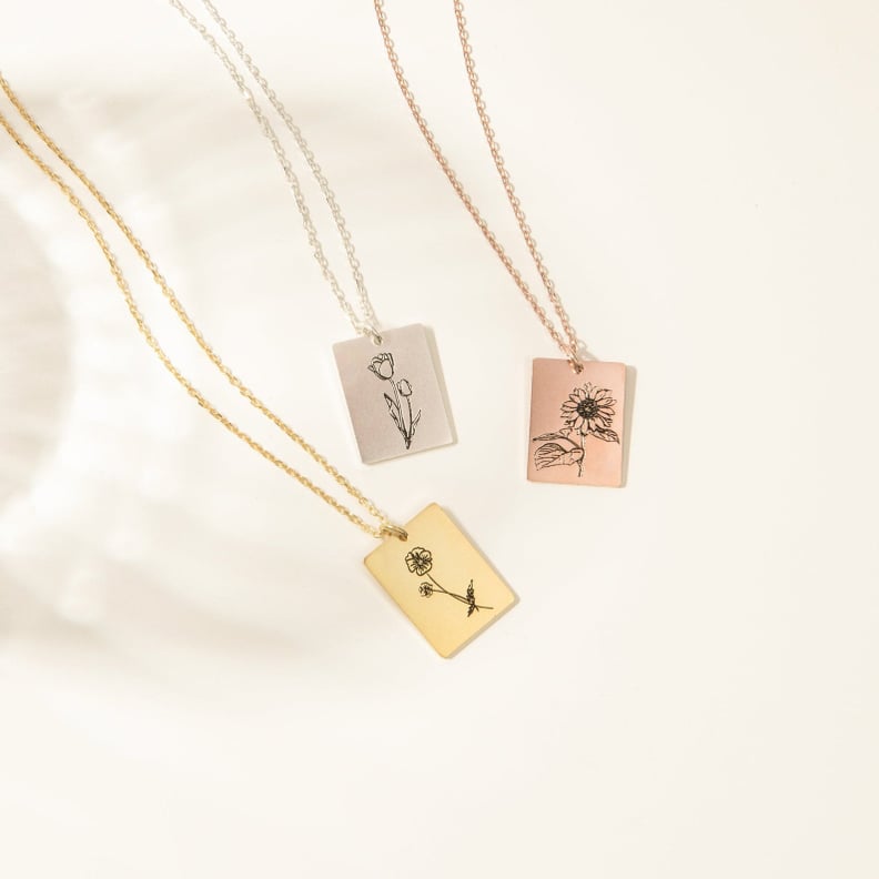 Dainty Birth Flower Necklace