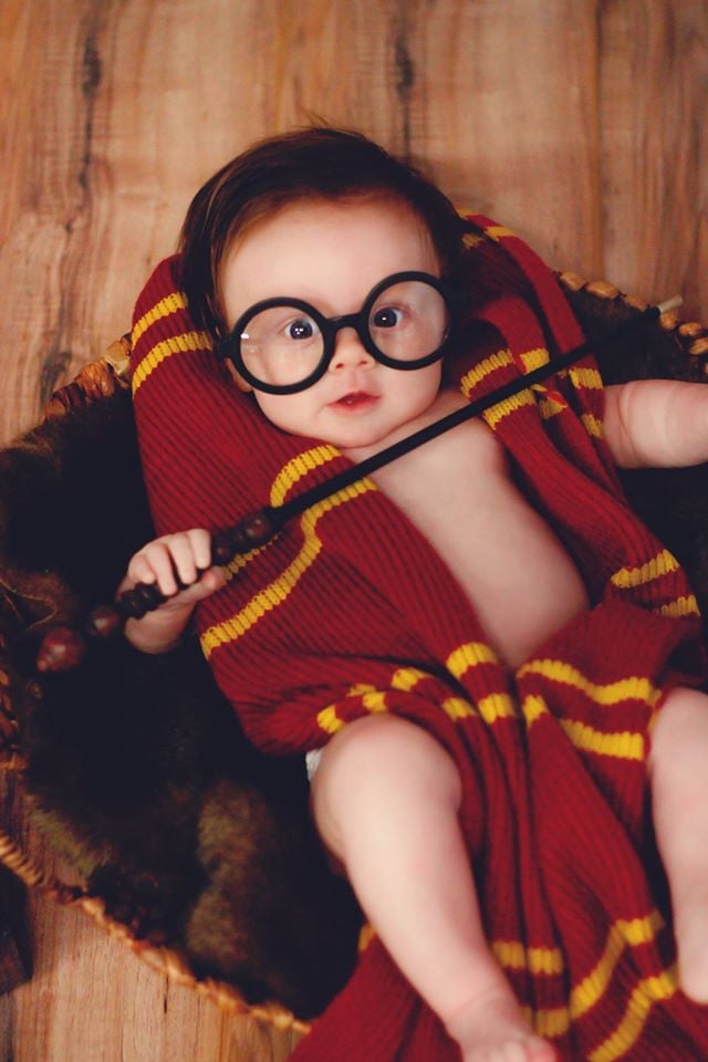 Newborn Harry Potter Baby Photo Shoot