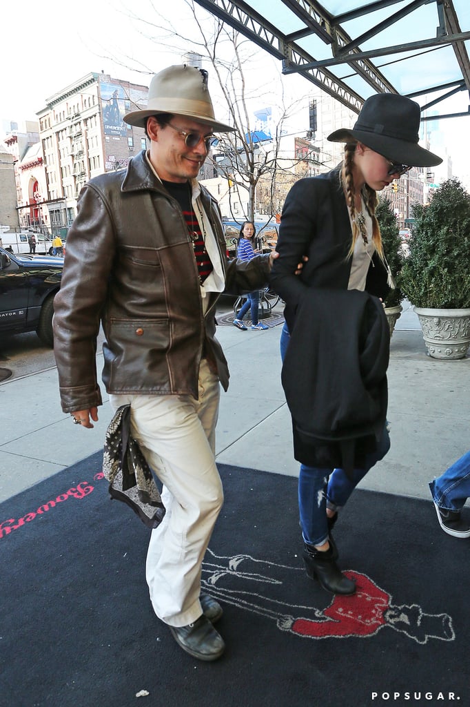 Johnny Depp and Amber Heard in NYC Before Her Birthday