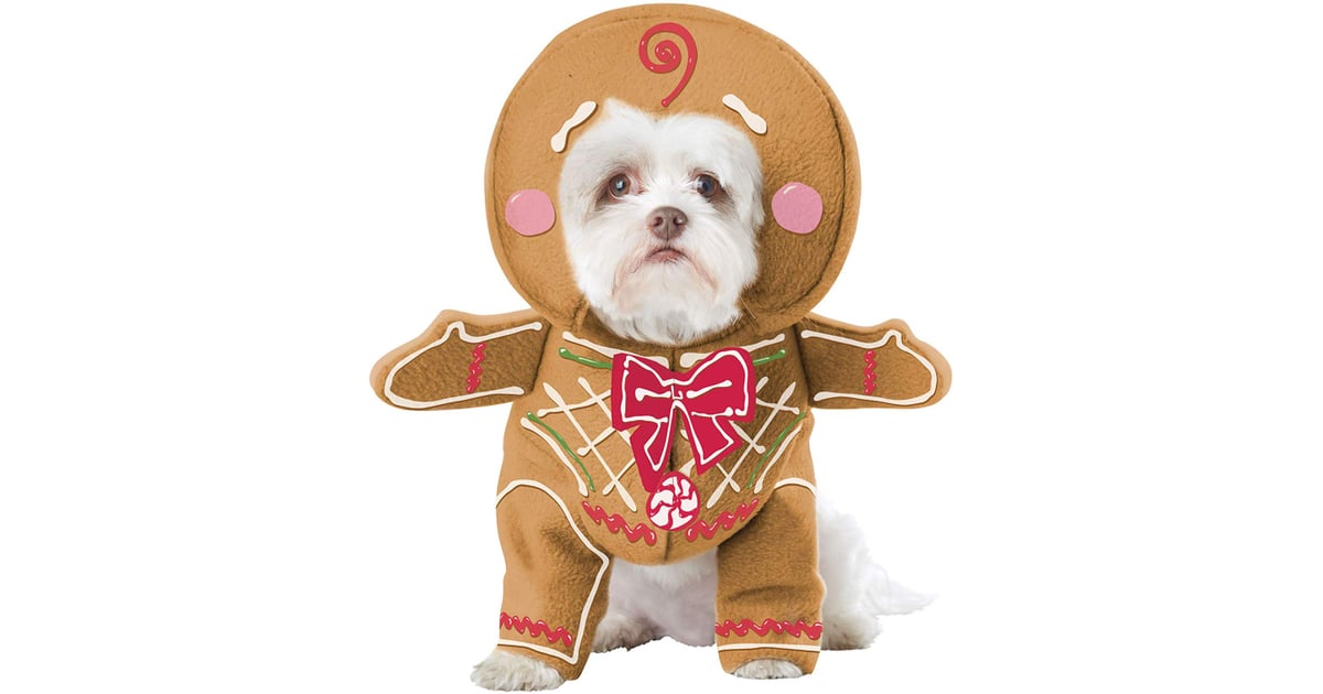 Gingerbread Pup Dog Costume Holiday Pet Costumes on Amazon POPSUGAR