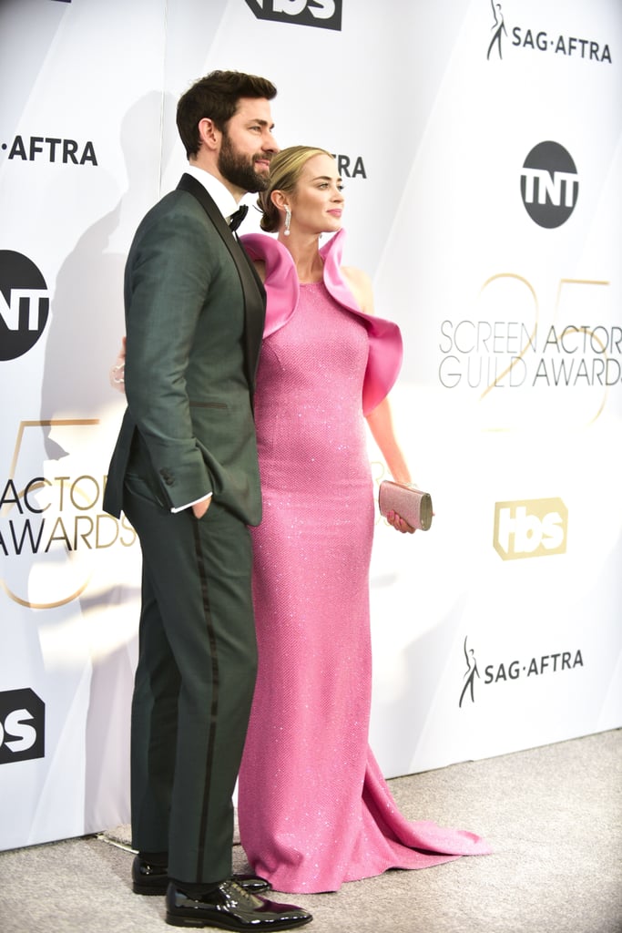 Emily Blunt Pink Dress at the SAG Awards 2019