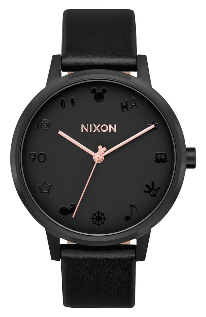 Nixon x Disney Kensington Mickey Leather Strap Watch