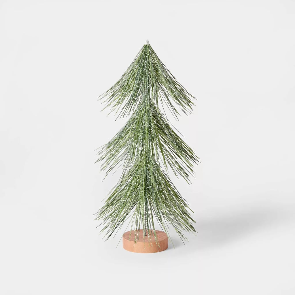 Unlit Tinsel Christmas Tree Decorative Figurine