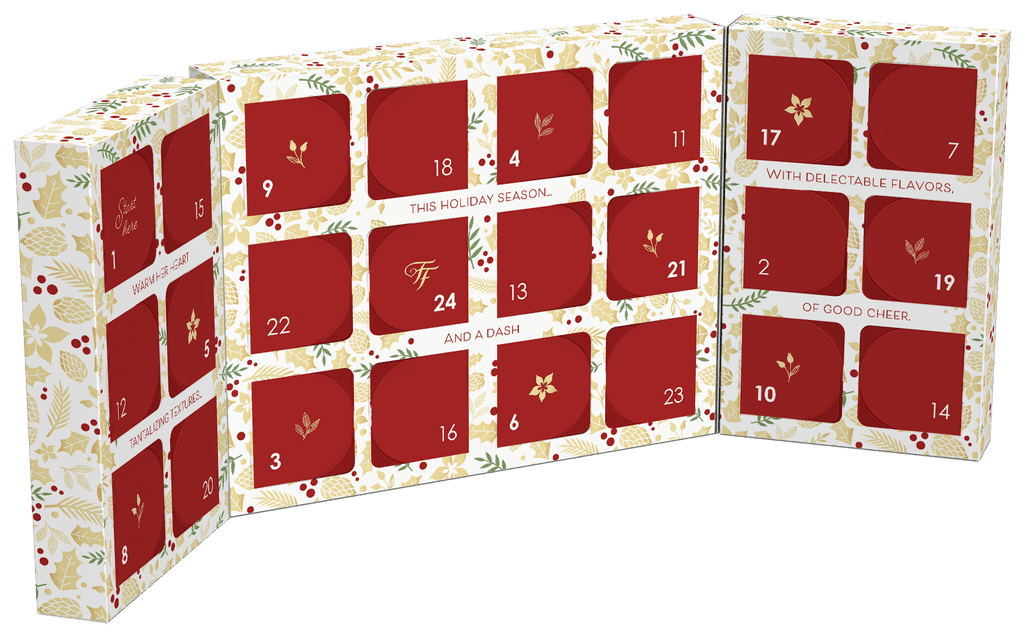 The Inside of the Fancy Feast Feastivites Advent Calendar