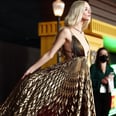 Anya Taylor-Joy Sweeps the Red Carpet in a Gold Pleated Dior Dress For the Ages