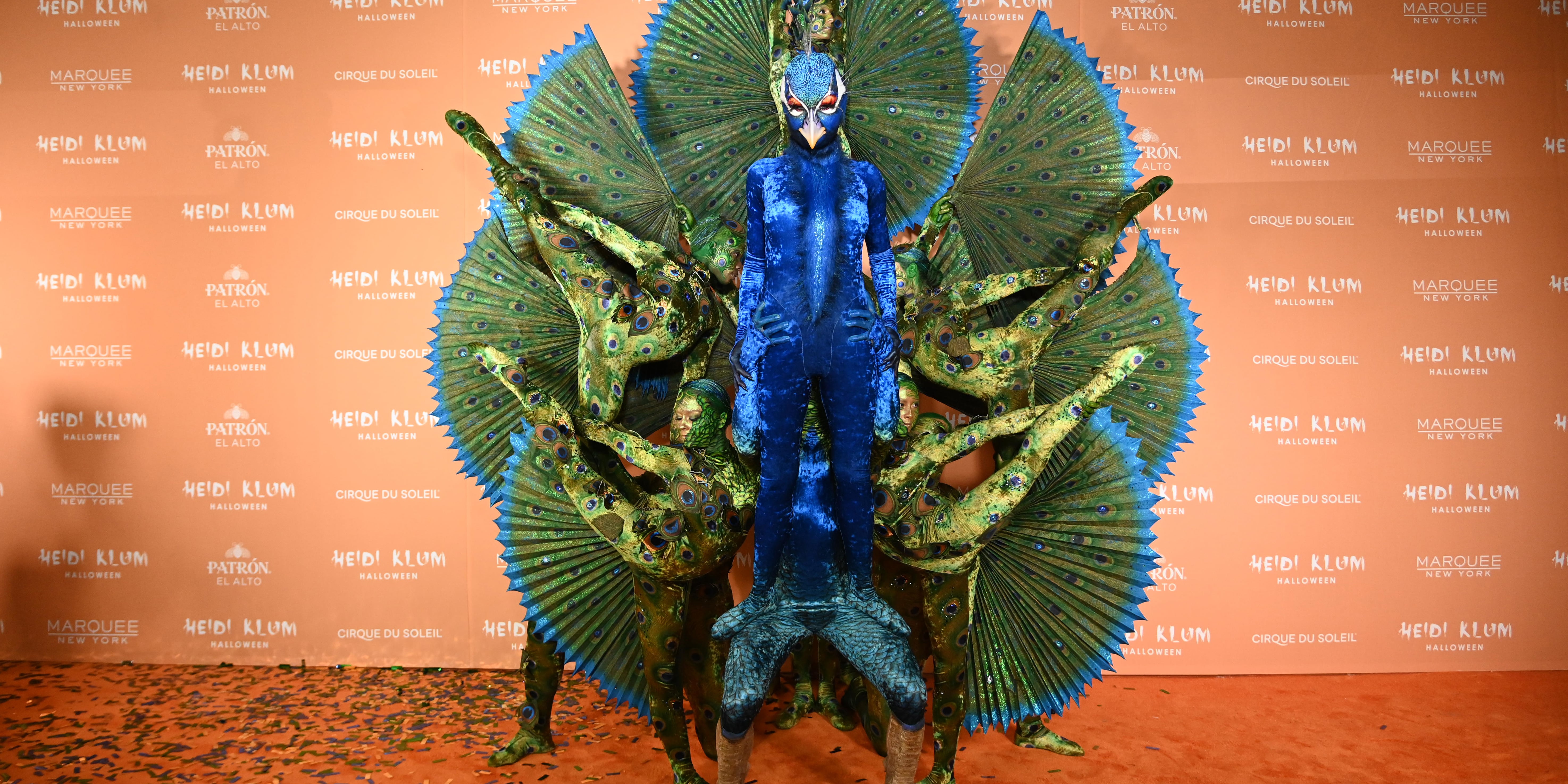 How Heidi Klum's Peacock Costume Came Together - Vimarsana News