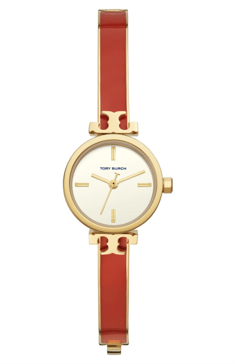 A Fiery Red: Tory Burch Kira Bangle Watch