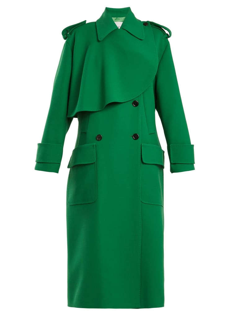 Valentino Double-Breasted Wool Trench Coat