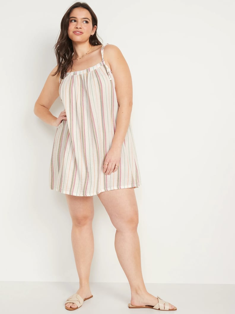 A Cute Cover-Up Dress: Old Navy Sleeveless Cotton-Crepe Swim Cover-Up