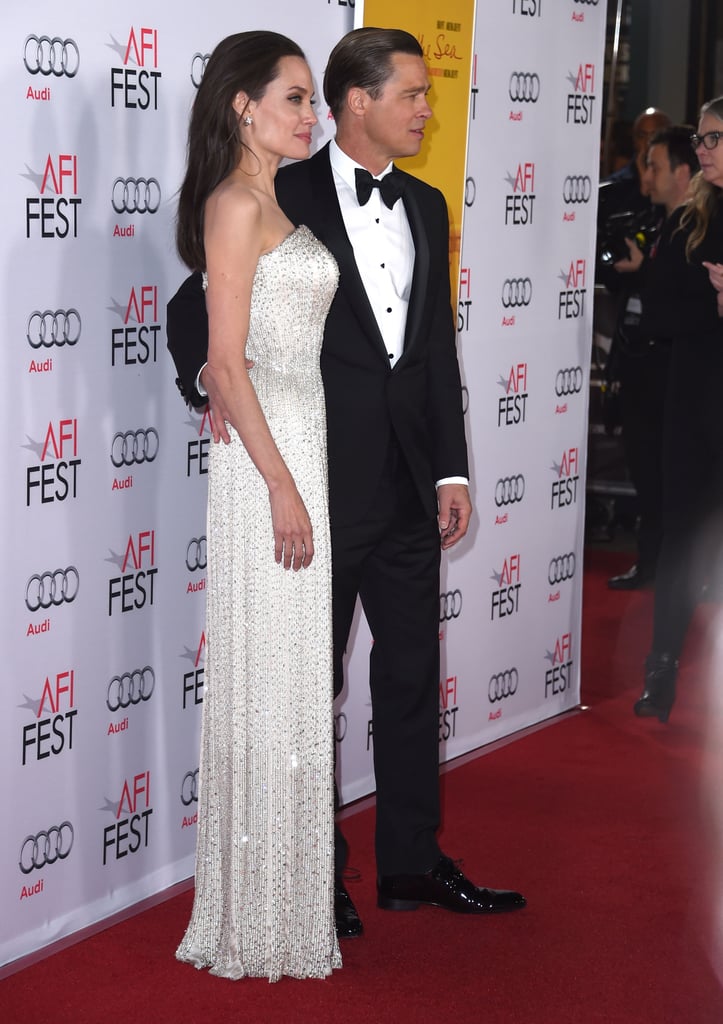 Angelina Jolie in Strapless Atelier Versace Gown