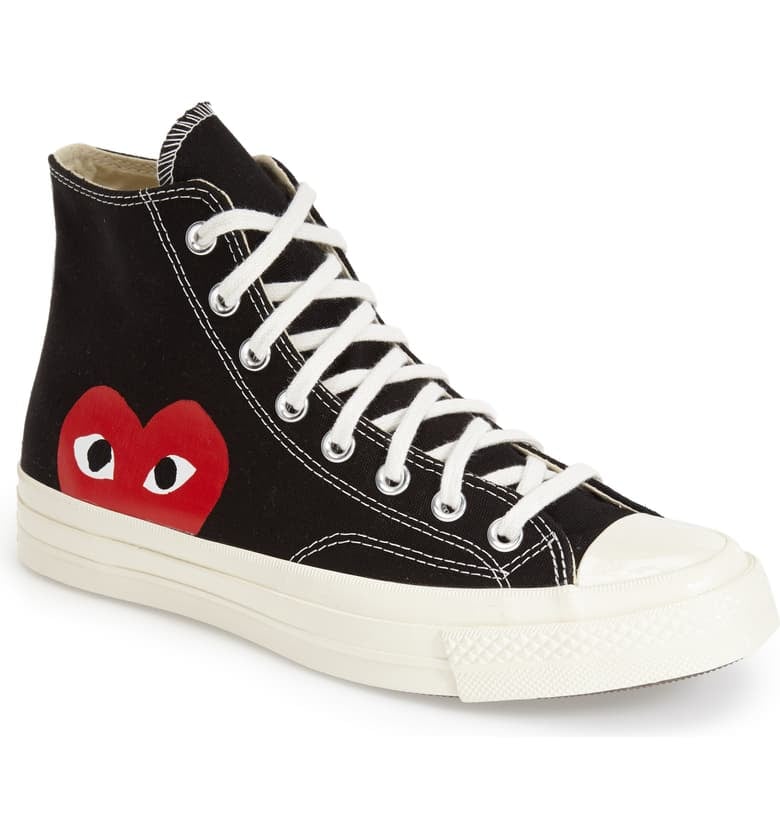Comme des Garcons Play x Converse Chuck Taylor Hidden Heart High Top Sneaker