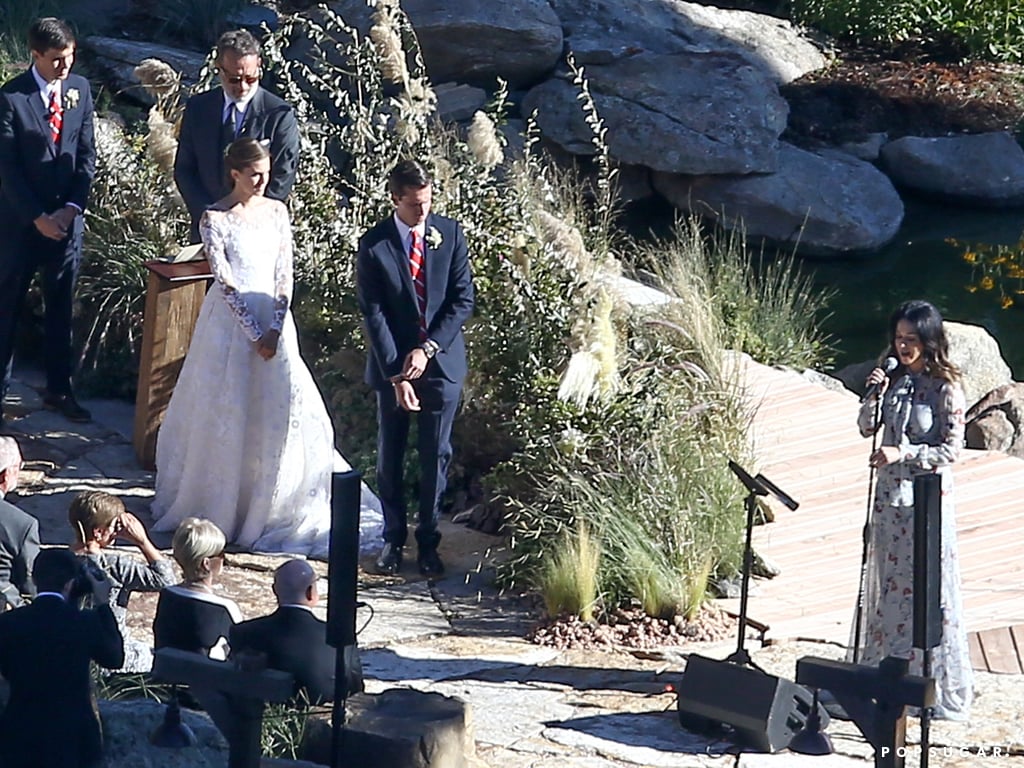 Katy Perry took the mic during the ceremony.