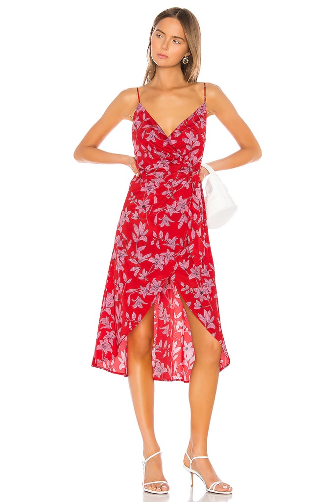 Camila Coelho Robbie Midi Dress in Pink Flora from Revolve.com