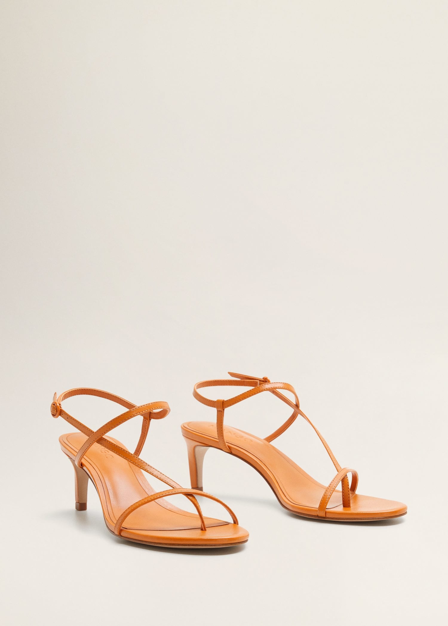 Mango Leather Strap Sandals | 7 Sandal 