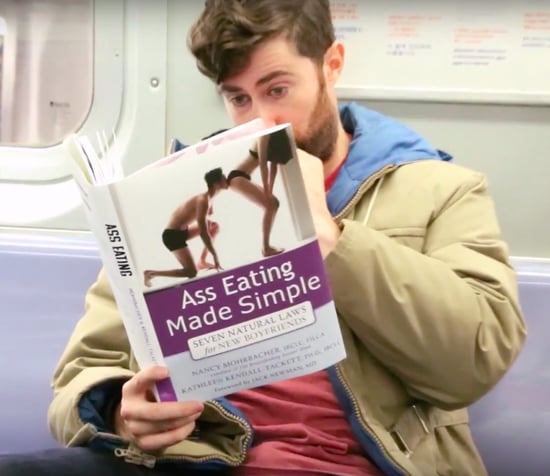 Comedian Reads Fake Books on Subway