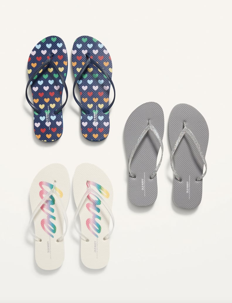 Old Navy Plant-Based Flip-Flop Sandals 3-Pack