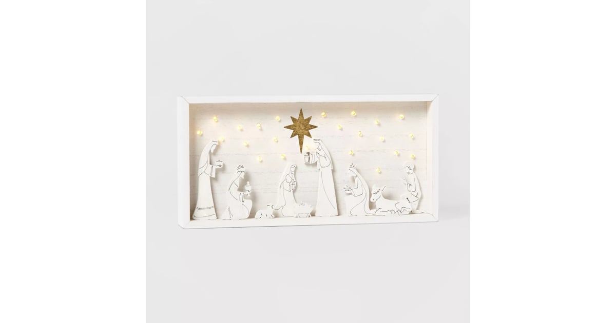 Lit Nativity Shadow Box Scene | Best Target Christmas Decorations 2020 ...