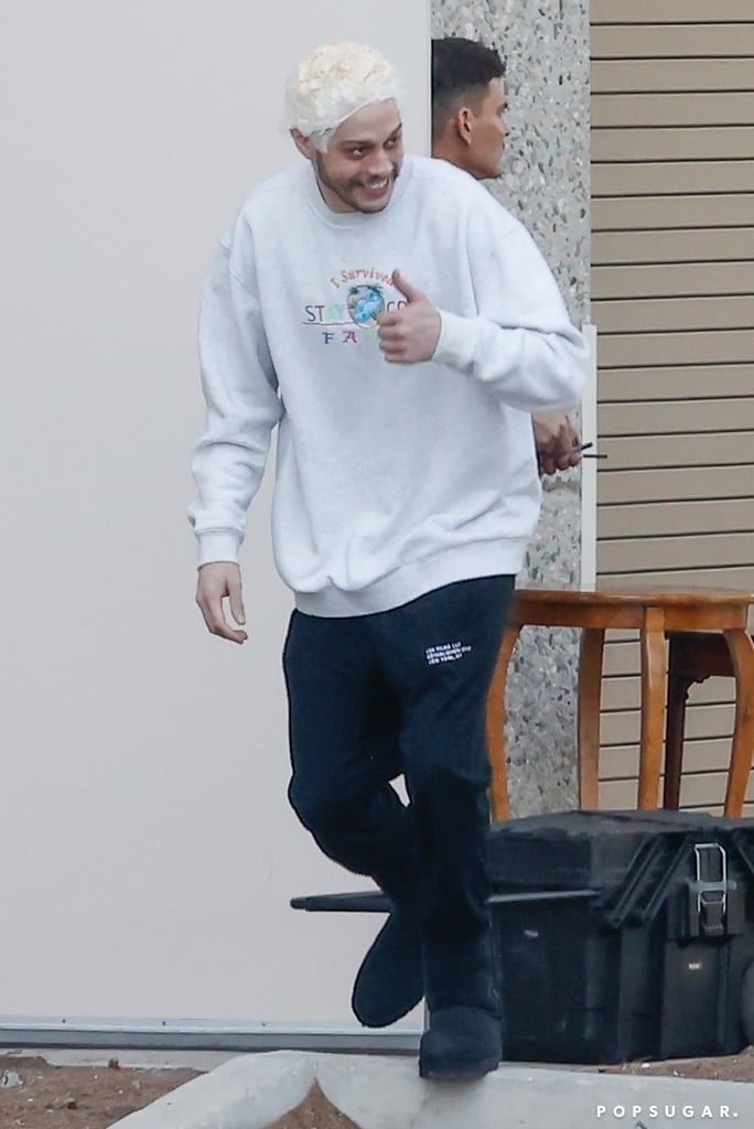 Pete Davidson Debuts Bleach Blond Hair