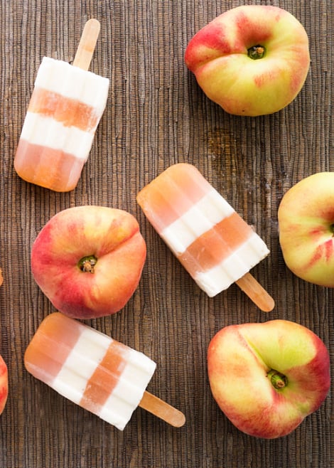 Peaches and Cream Popsicles