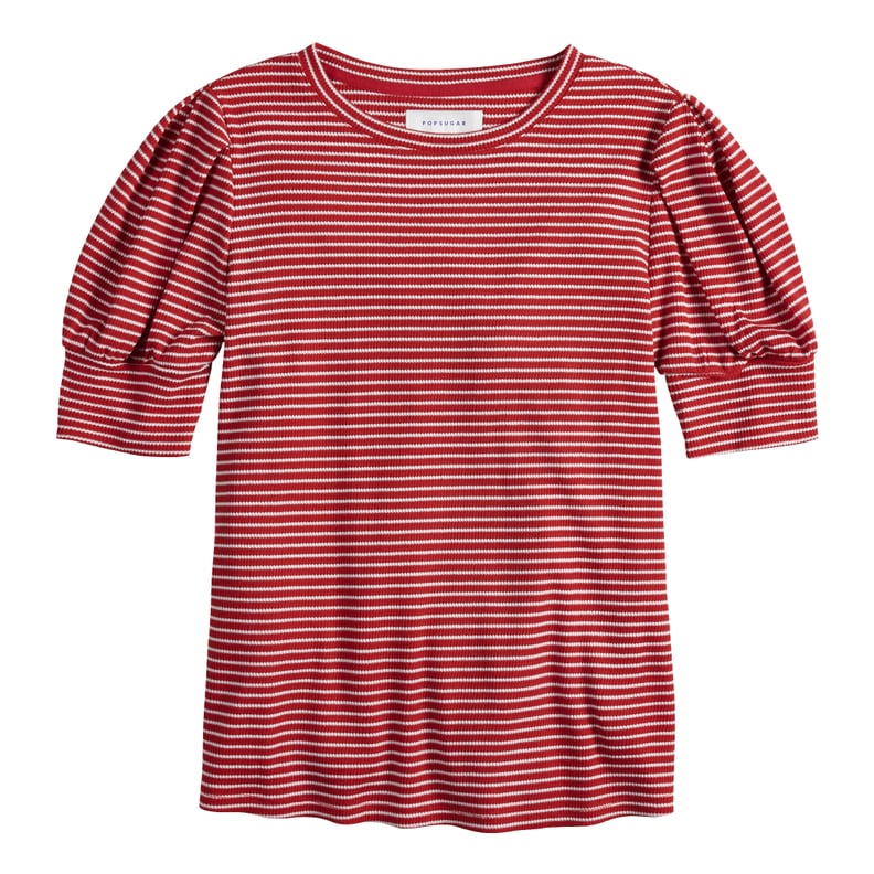 🤍 Hollister Babydoll Striped Red & White❤️  Red striped shirt, Stripy tops,  Orange shirt outfit