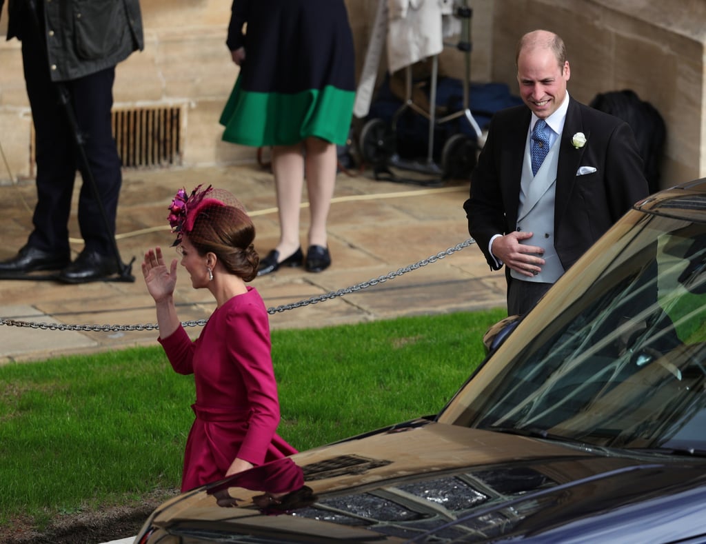 Prince William and Kate Middleton PDA at Eugenie's Wedding