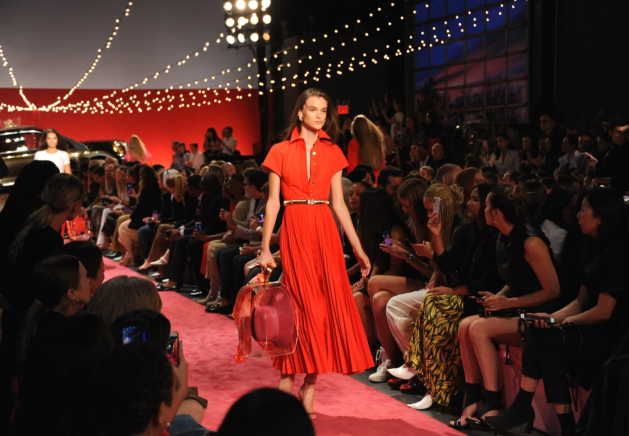 The Brandon Maxwell Dress on the Runway Meghan Markle s Pleated