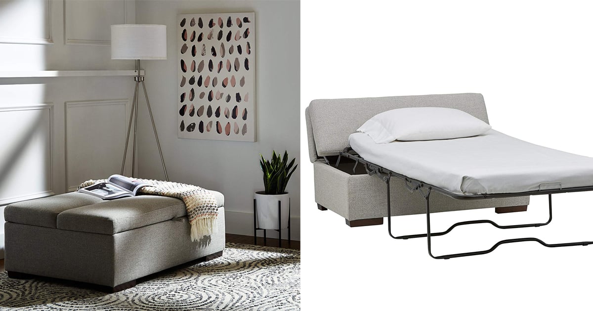 convertible ottoman bed with mattress