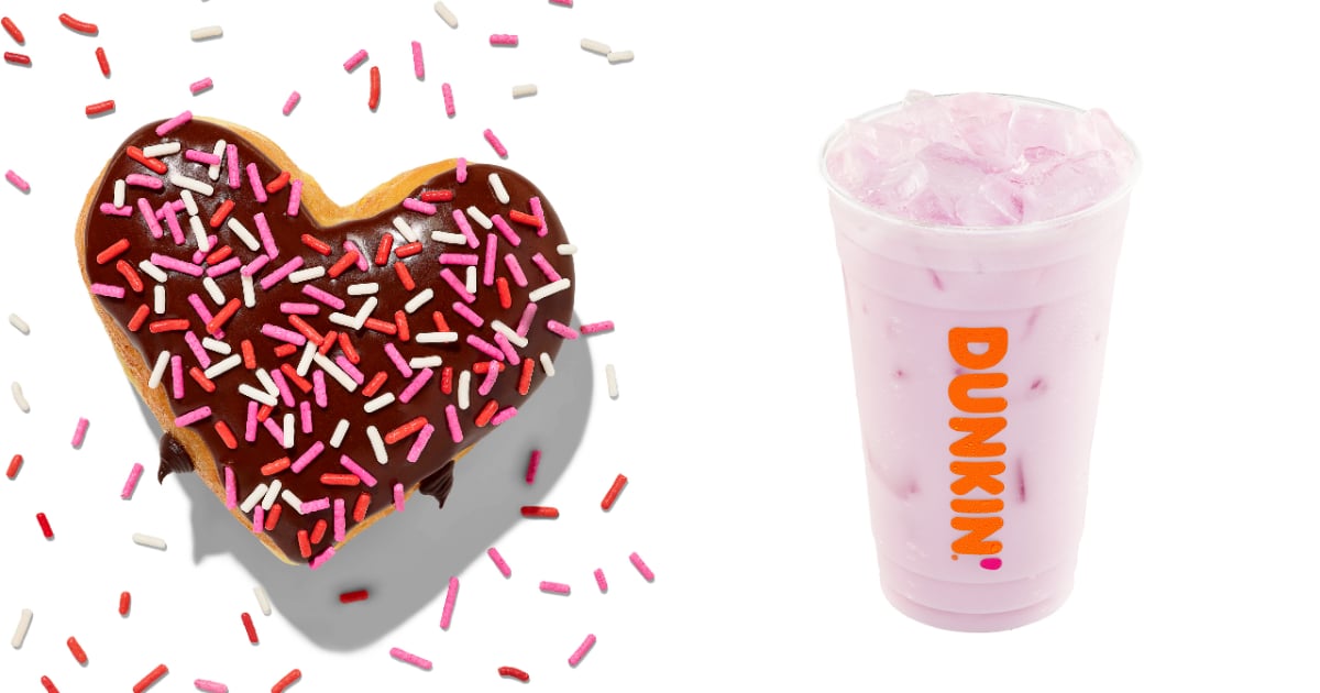 Dunkin’s Valentine’s Day Menu Includes Heart-Shaped Donuts