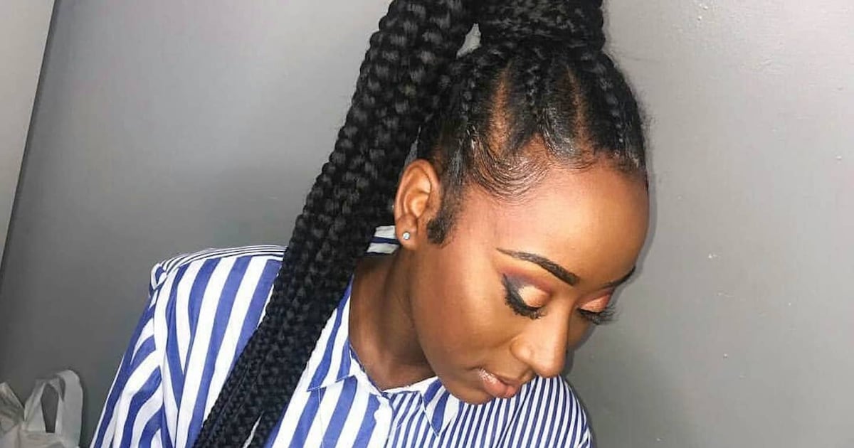 images Hair Styles Braids For Ladies 2020 Ghana best ghana braids hairstyles popsugar
