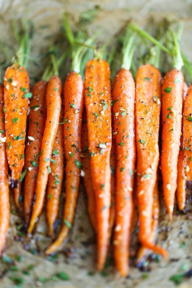 Garlic Roasted Carrots Roasted Vegetable Recipes POPSUGAR Food Photo 6