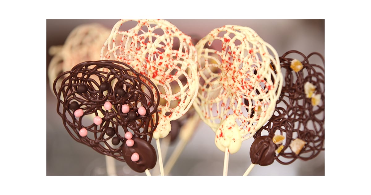 Chocolate Lace Lollipops Homemade Candy Recipes POPSUGAR Food Photo 45