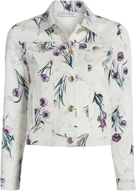 Max Mara Rovo Floral Denim Jacket
