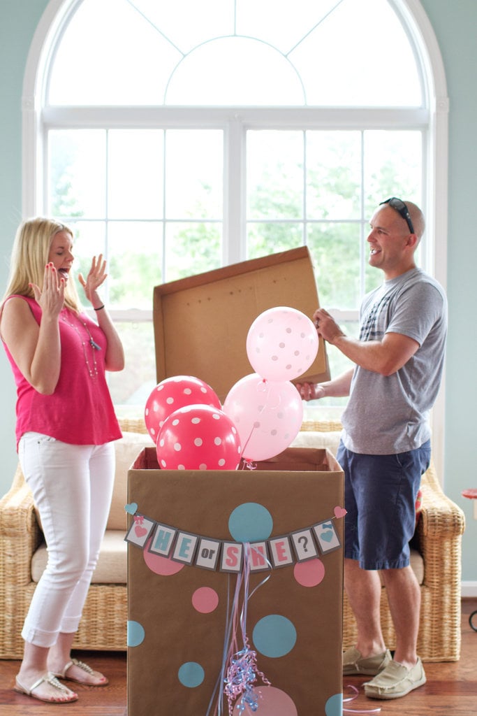 A Mystery Balloon Box  Creative Gender-Reveal 
