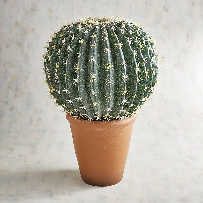 Faux Barrel Cactus in Pot