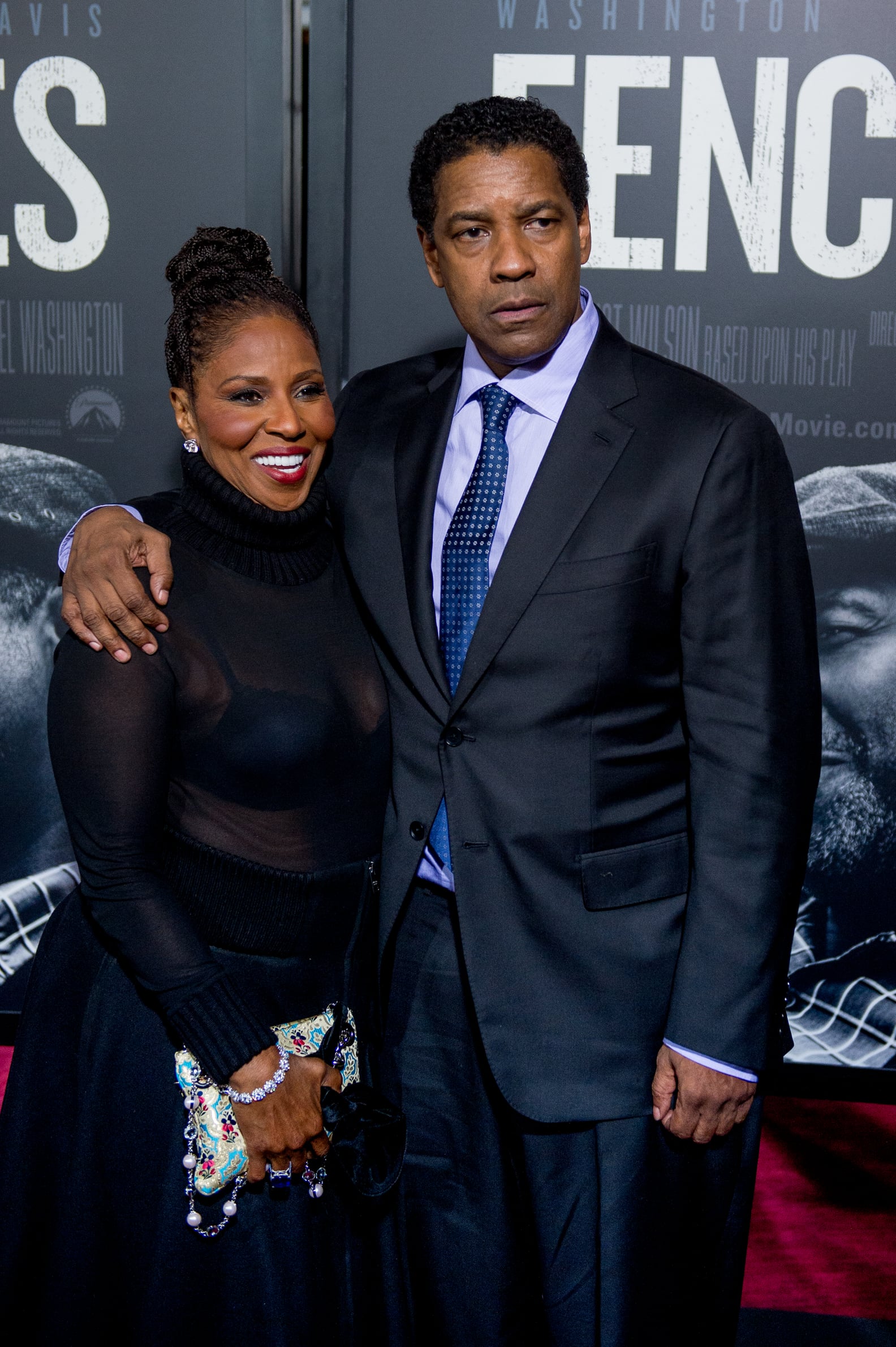 Denzel Washington and Wife at Fences Premiere in NYC | PS Celebrity