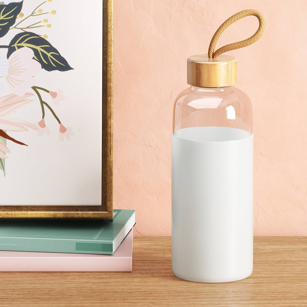 An Affordable Bottle: Opalhouse Iridescent Glass Water Bottle with Silicone Sleeve