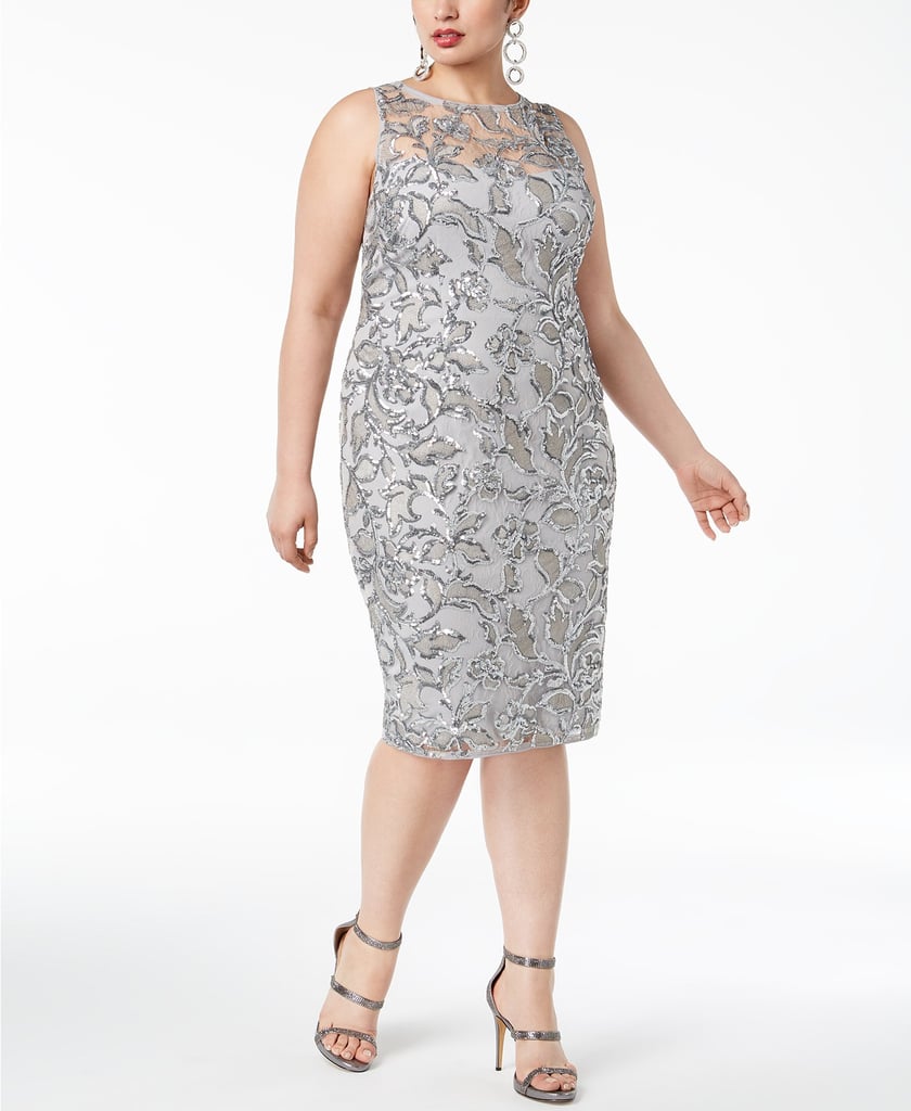 Adrianna Papell Sequined Sheath Dress