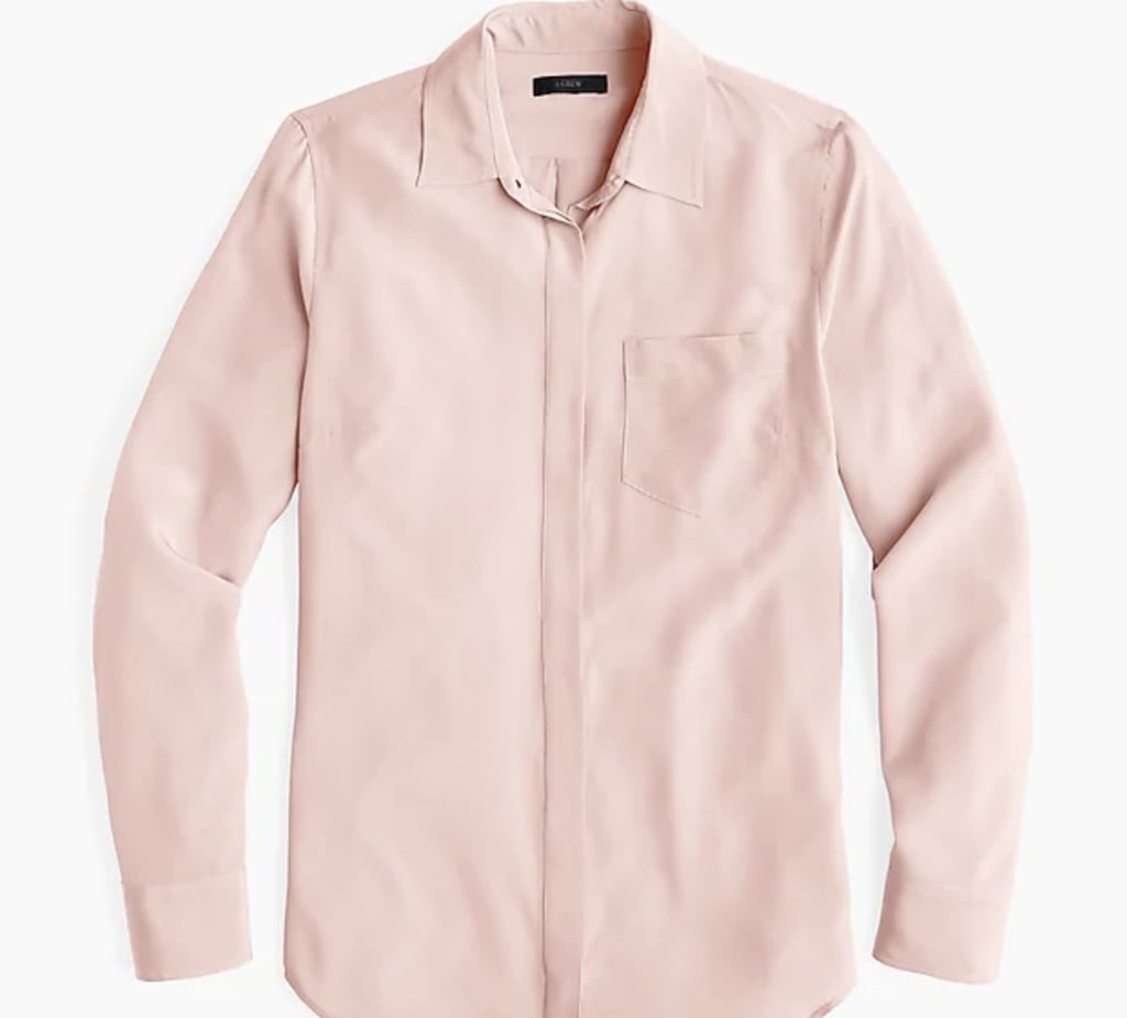 J. Crew Silk Button-Up Shirt
