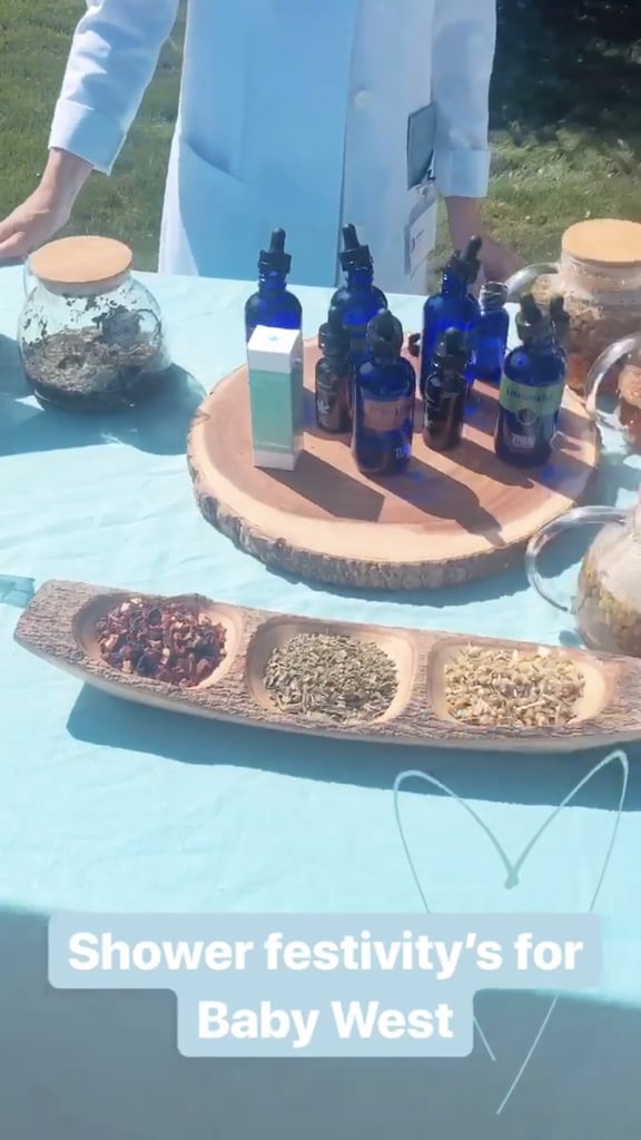 Kim Kardashian CBD Meditation Baby Shower Photos April 2019 POPSUGAR