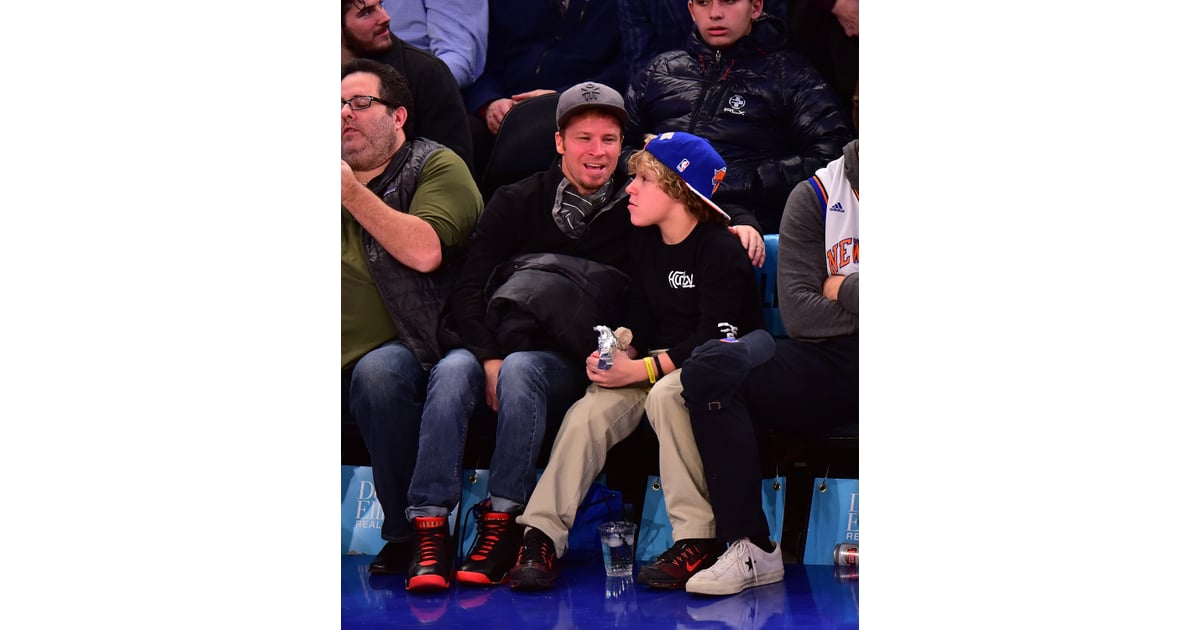 Brian Littrell And Son At Knicks Game January 2016 Popsugar Celebrity Photo 4