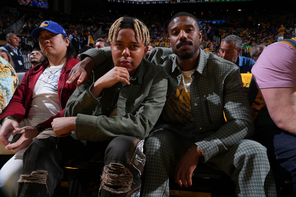 Michael B. Jordan at NBA Finals After Lori Harvey Breakup