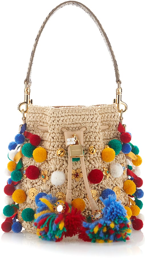 Dolce & Gabbana 'Claudia' Pom Pom Bucket Bag ($4,495)