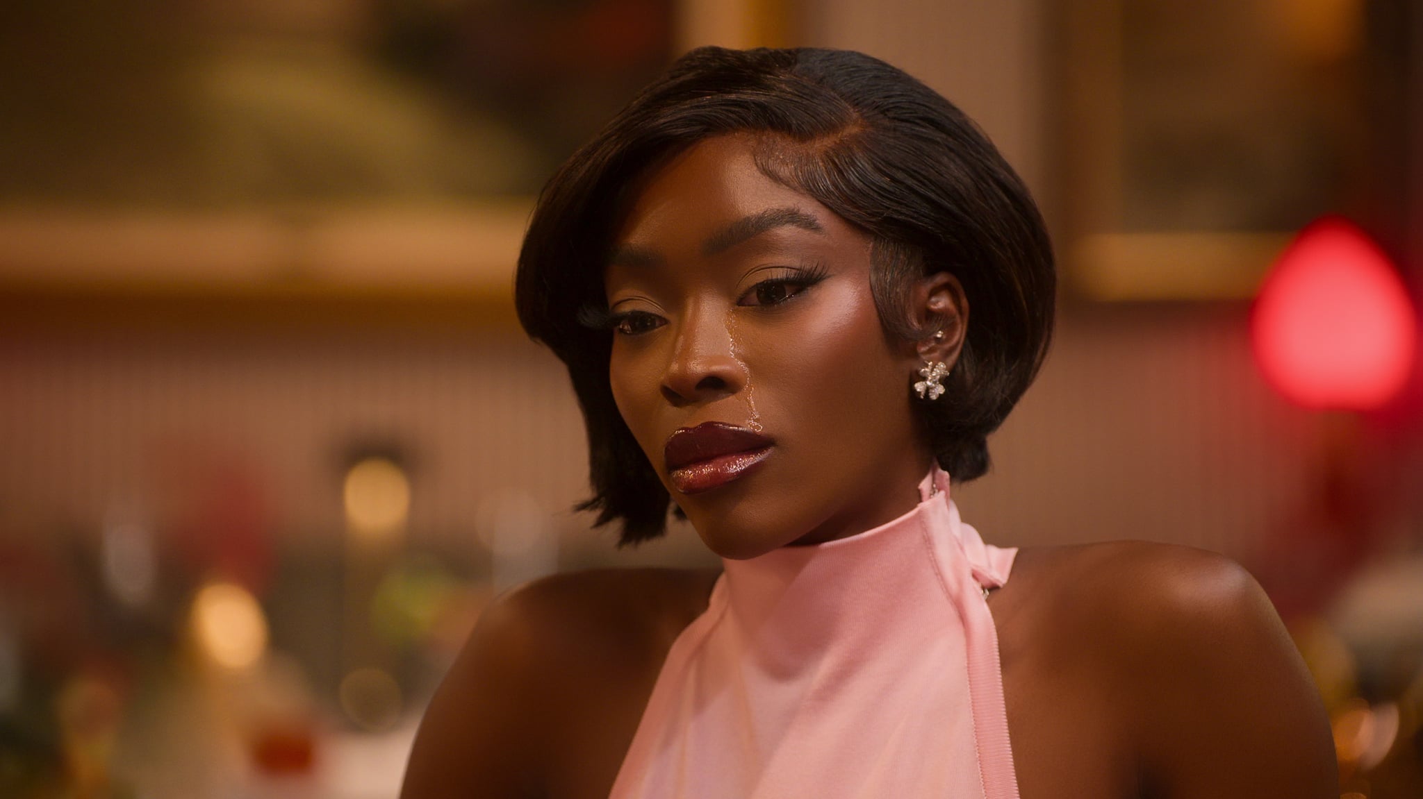 Selling Sunset. Chelsea Lazkani in episode 805 of Selling Sunset. Cr. Courtesy of Netflix © 2024