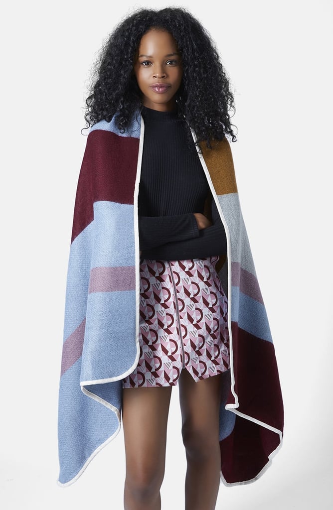Topshop Multicolor Blanket Cape
