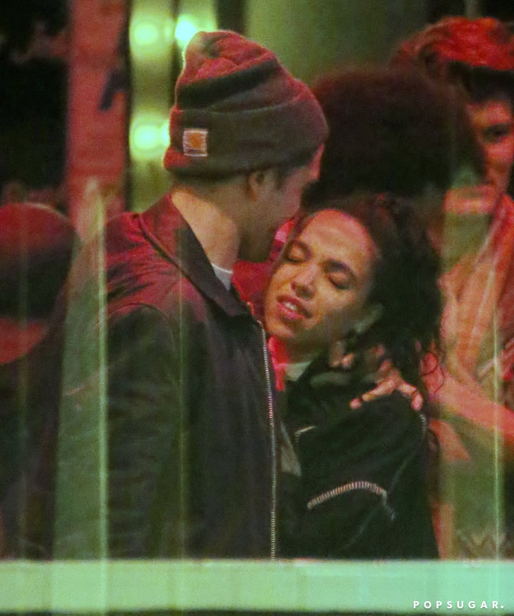 Robert Pattinson And Fka Twigs Kissing In La Popsugar Celebrity Photo 10 9102