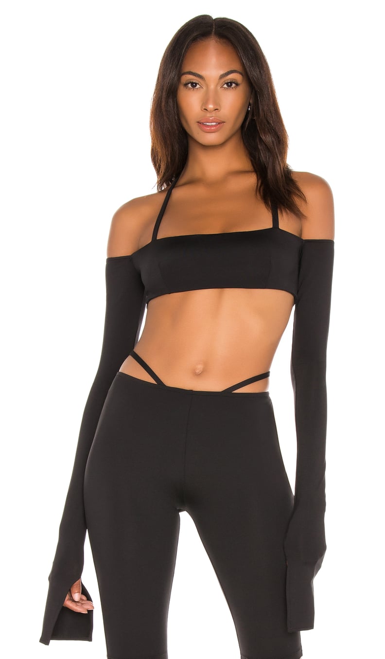 LaQuan Smith x Revolve Off The Shoulder Crop Top